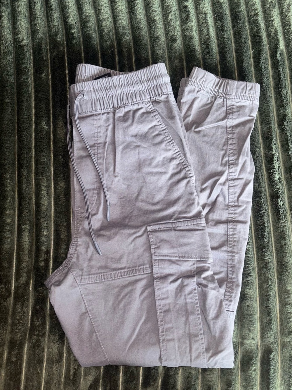 SHEIN Men's Light Gray Cargo Joggers